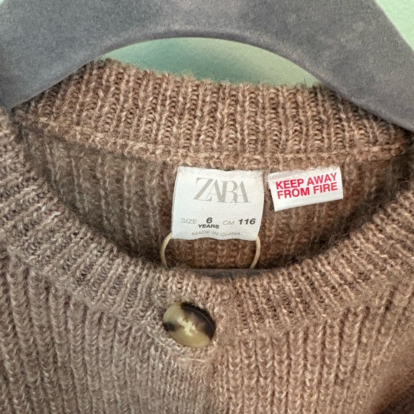 Zara Knit Ribbed Cardigan - Picture 4 of 6
